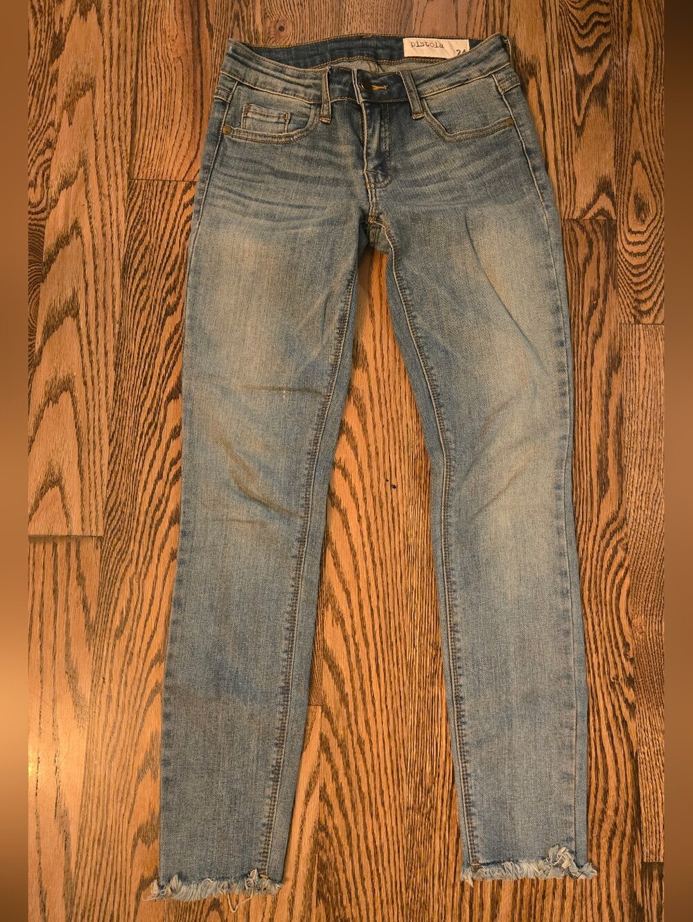 pistola Light Wash Skinny Jeans